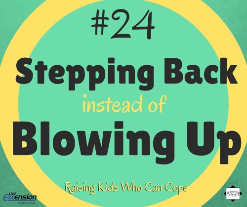 Stepping Back instead of Blowing Up. Episode #24 - Raising Kids Who Can Cope